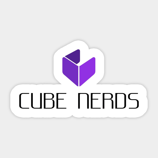 Cube Nerds name and logo Sticker by Speer Studios